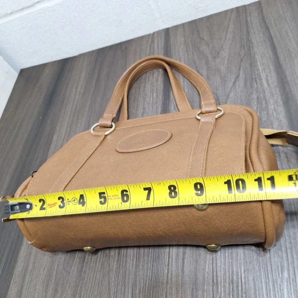 Ambassador Design Satchel Bag Women's Medium Brown Organizer Vintage Excellent